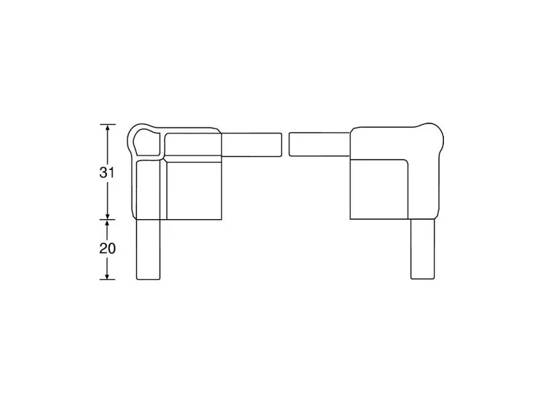 Adam Hall Hardware Easy Case - Corner for Casemaker dark gre 